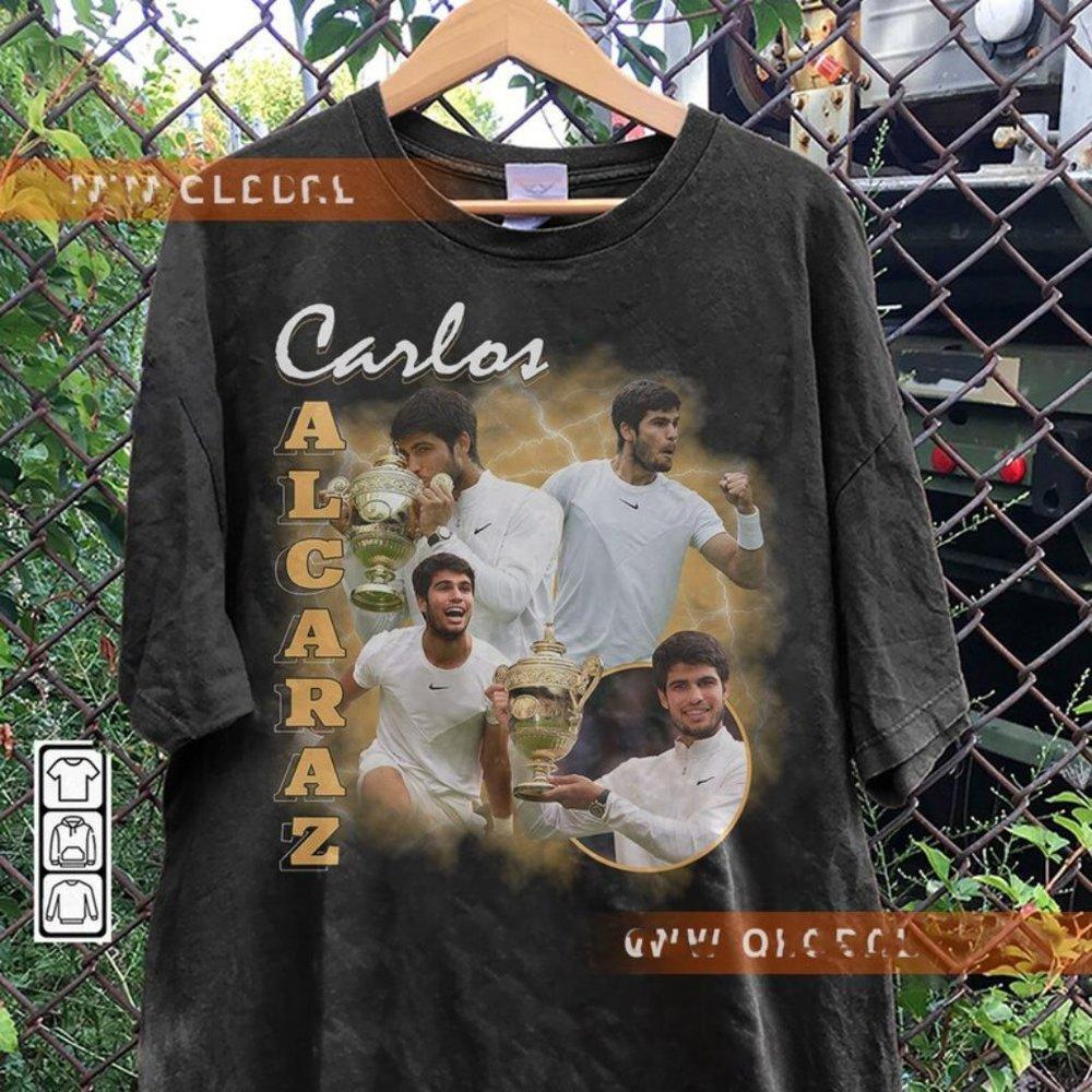 Carlos Alcaraz Tennis Shirt Carlos Alcaraz Champion Tee